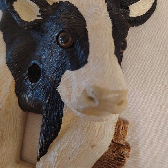 New Vicki Lane Ceramic Dairy Cow Single Light Switch Cover - Picture 3 of 8